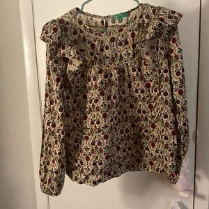 Floral Long-Sleeved Blouse